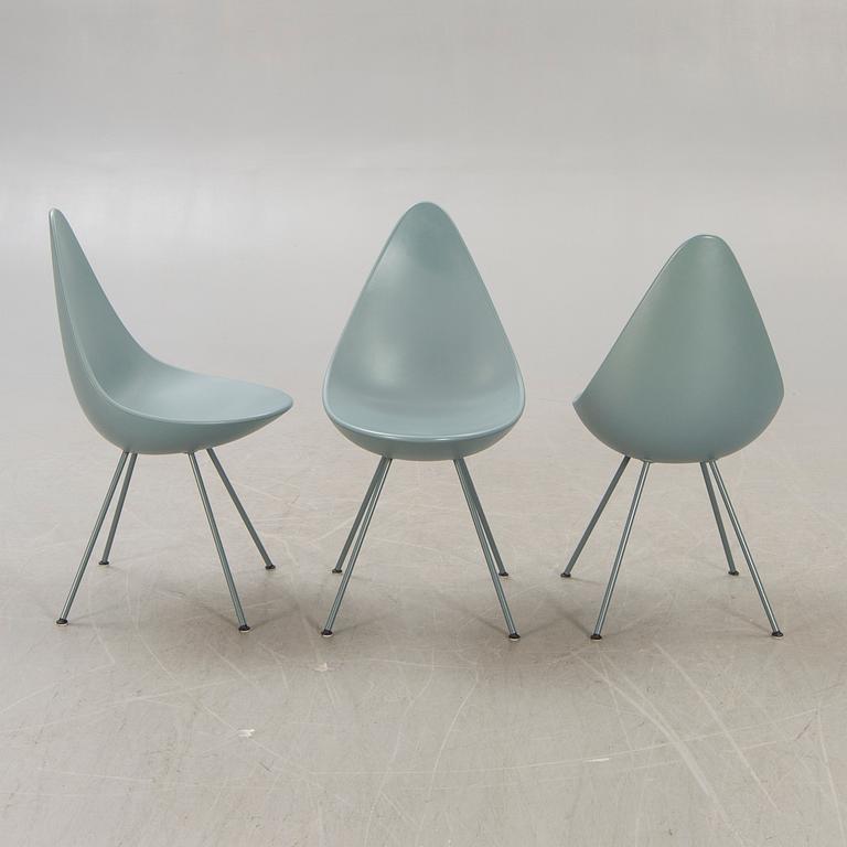 Arne Jacobsen, stolar 6 st "Droppen" för Fritz Hansen 2014.