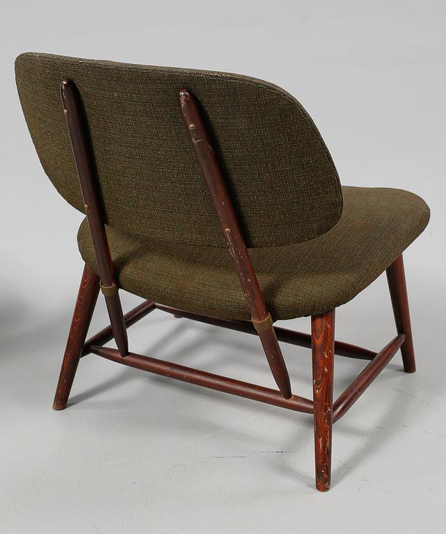 STOLAR, ett par, "TeVe", Alf Svensson, Ljungs Industrier, modellen formgiven 1953.