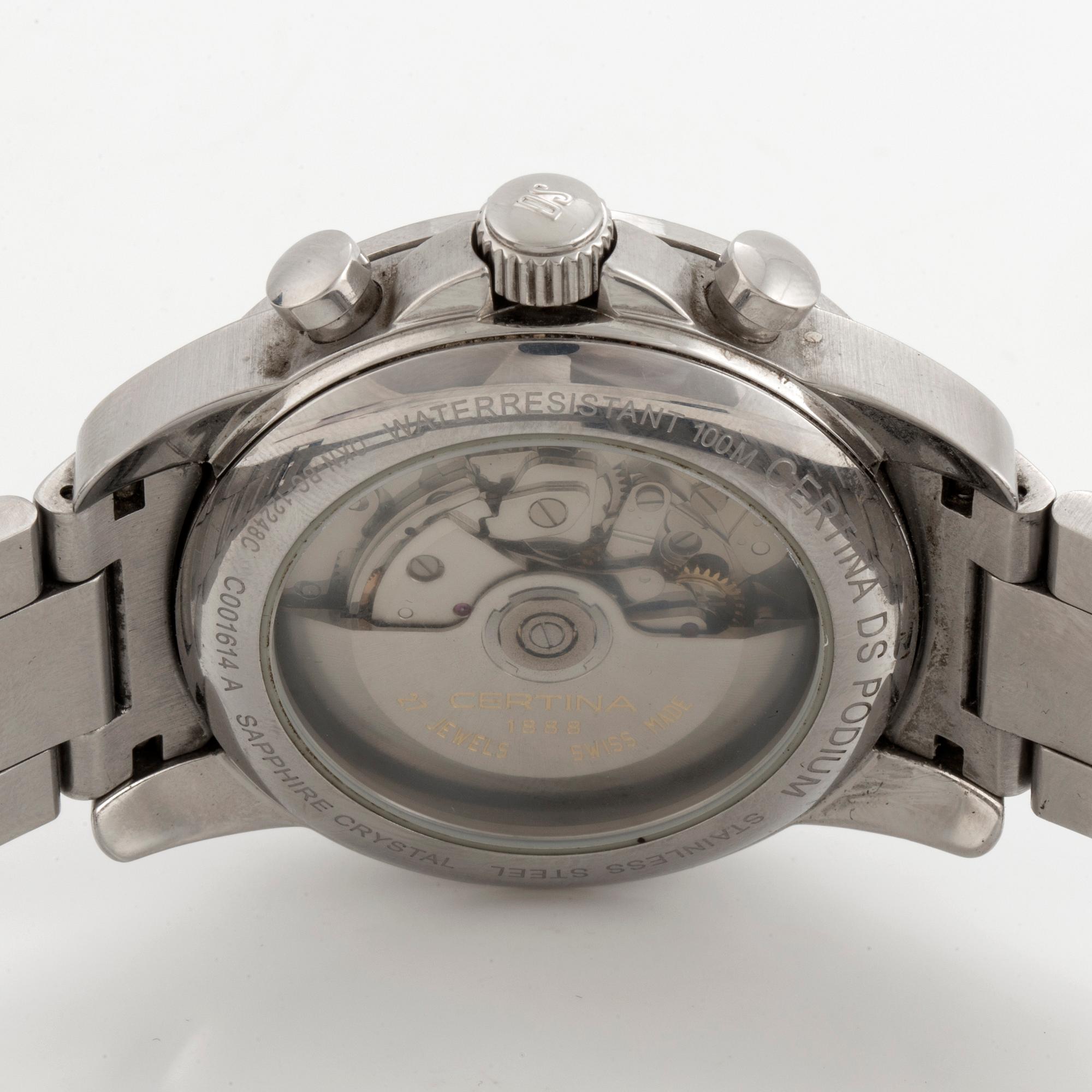 CERTINA, DS Podium, Valgranges, chronograph, wristwatch, 44 mm,