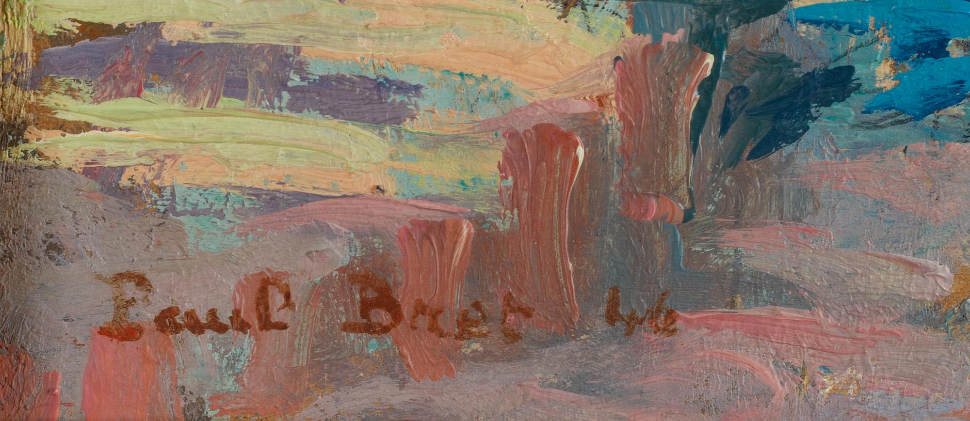 Paul Bret, oil on paper-panel, signed and dated -46.