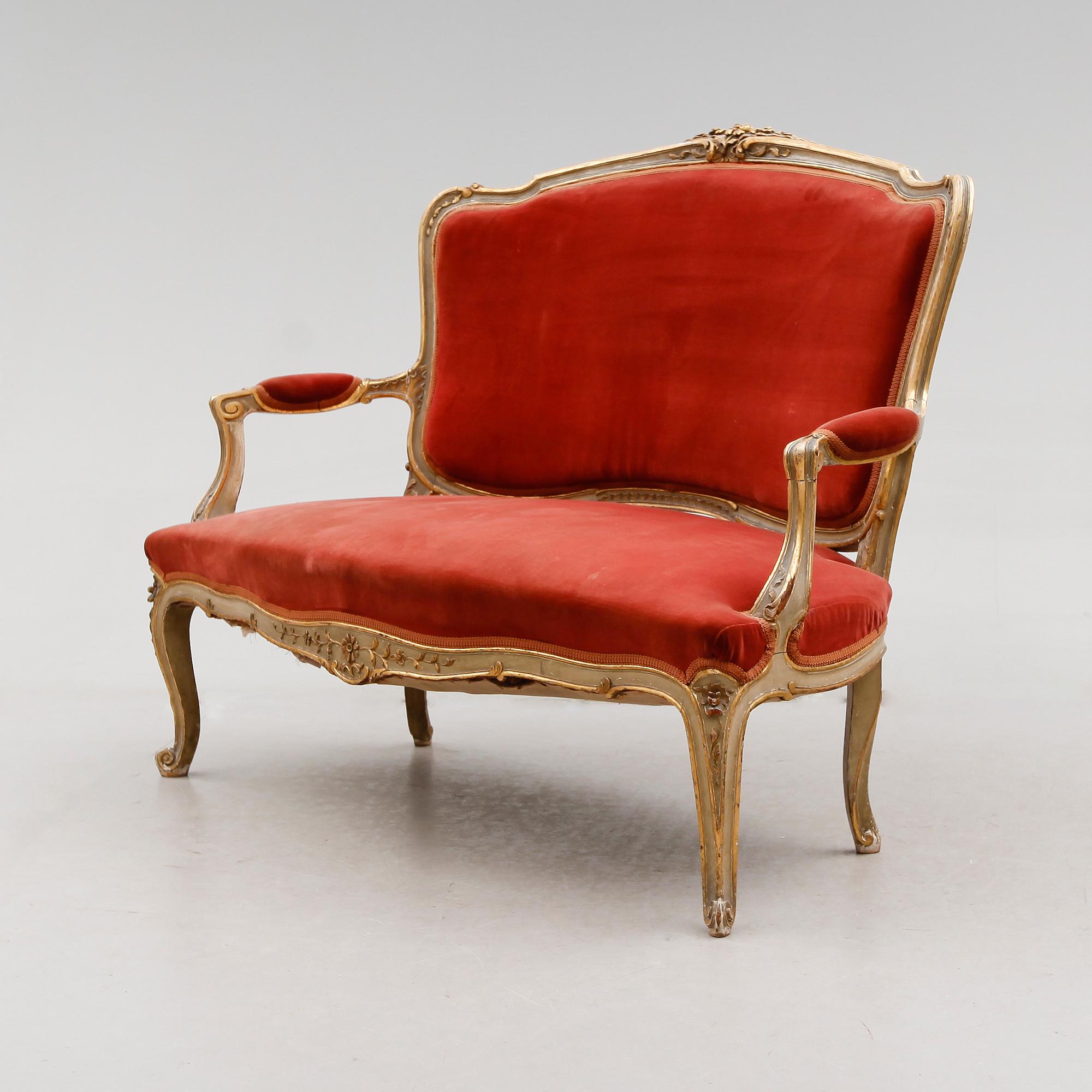 SOFFA, rokokostil, 1900-talets första hälft.