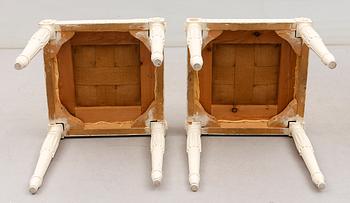 TABURETTER, 1 par, empirestil, 1900-talets första hälft.