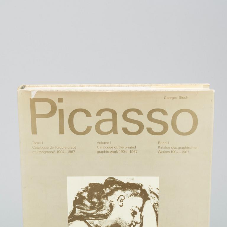 A SET OF 3 VOLUMES GEORGES BLOCH "PICASSO", volume I-III.