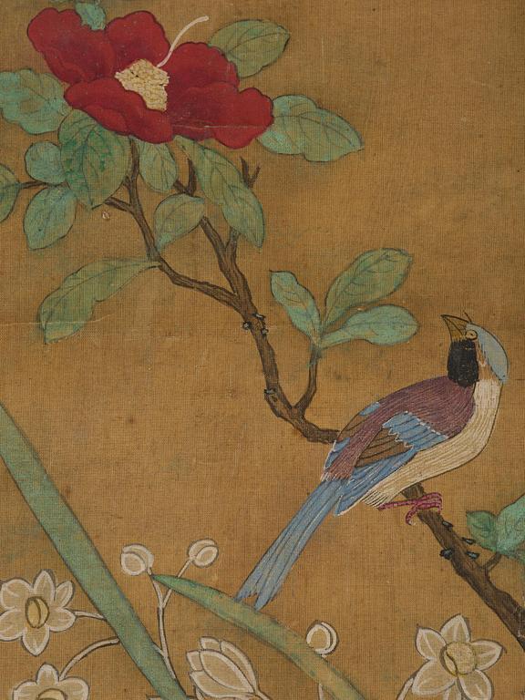 A Chinese scroll painting by anonymous artist, ink and colour on paper, Qing dynasty, 18th/19th century.