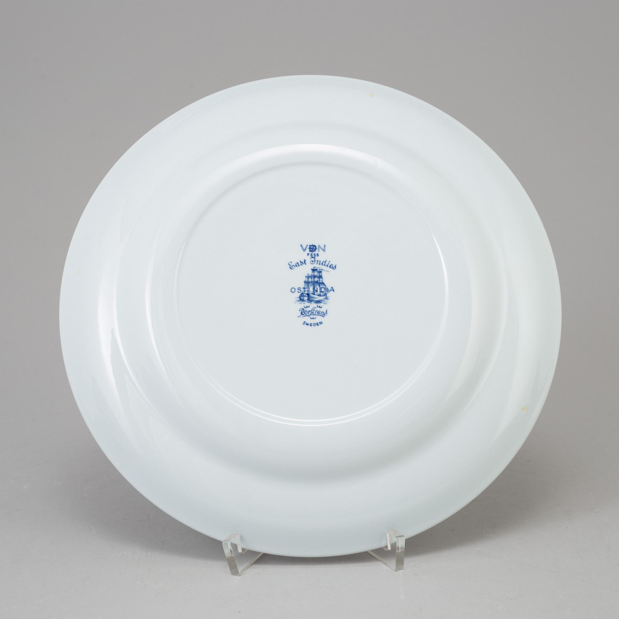 MATSERVIS, 67 delar, porslin, "Ostindia", Rörstrand, 1970/80-tal.