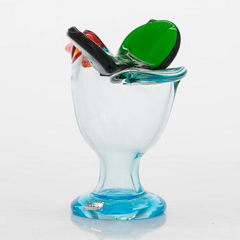 Oiva Toikka, A glass bird, signed Oiva Toikka, Nuutajärvi, Notsjö.