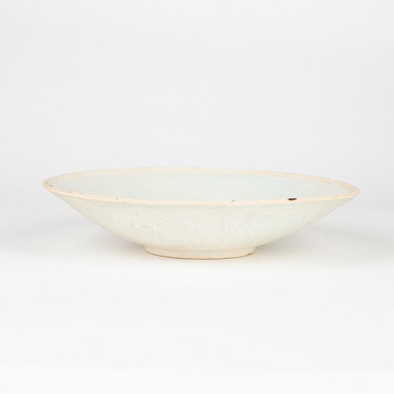 A qingbai dish, Song dynasty (960-1279).