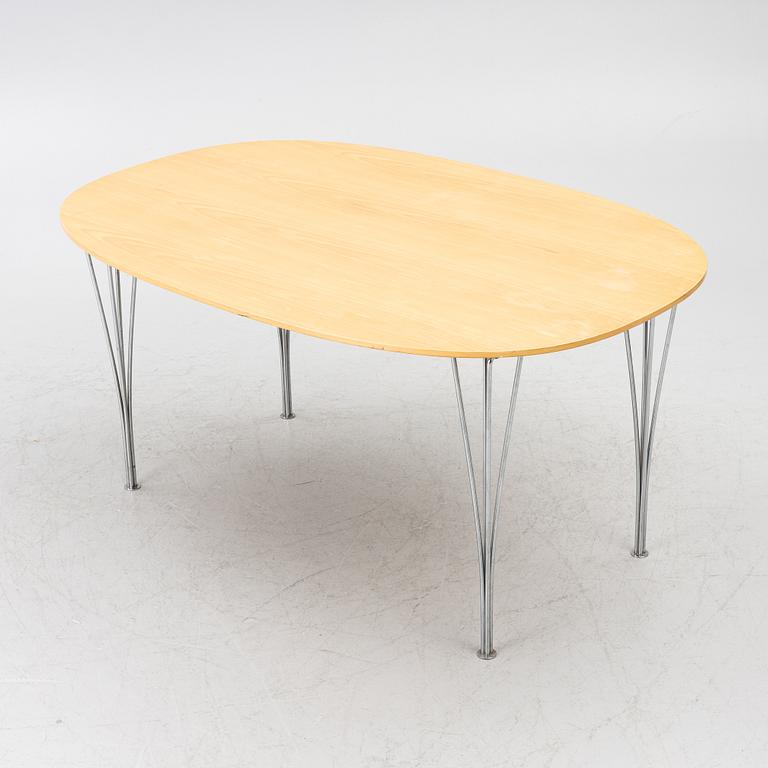 Bruno Mathsson, & Piet Hein, matbord, "Superellips", Fritz Hansen, Danmark, 1986.