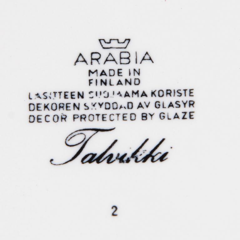 RICHARD LINDH, A 42-pcs set of Arabia dinnerware with 'Talvikki' decoration by Raija Uosikkinen, Finland 1964-1975.