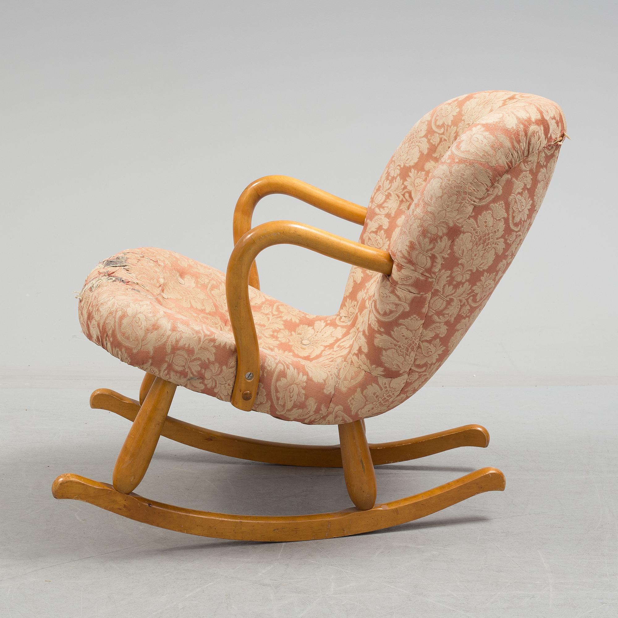 A rocking chair attributed to Philip Arctander.