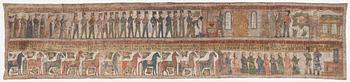 Textile painting, folk art, Southern Sweden, 17th/18th century.