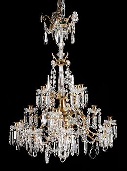 589. A chandelier from the late 19 th century.