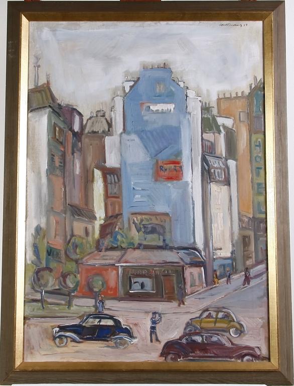 SANDBERG, HARALD, olja på duk. Sign och dat -53.