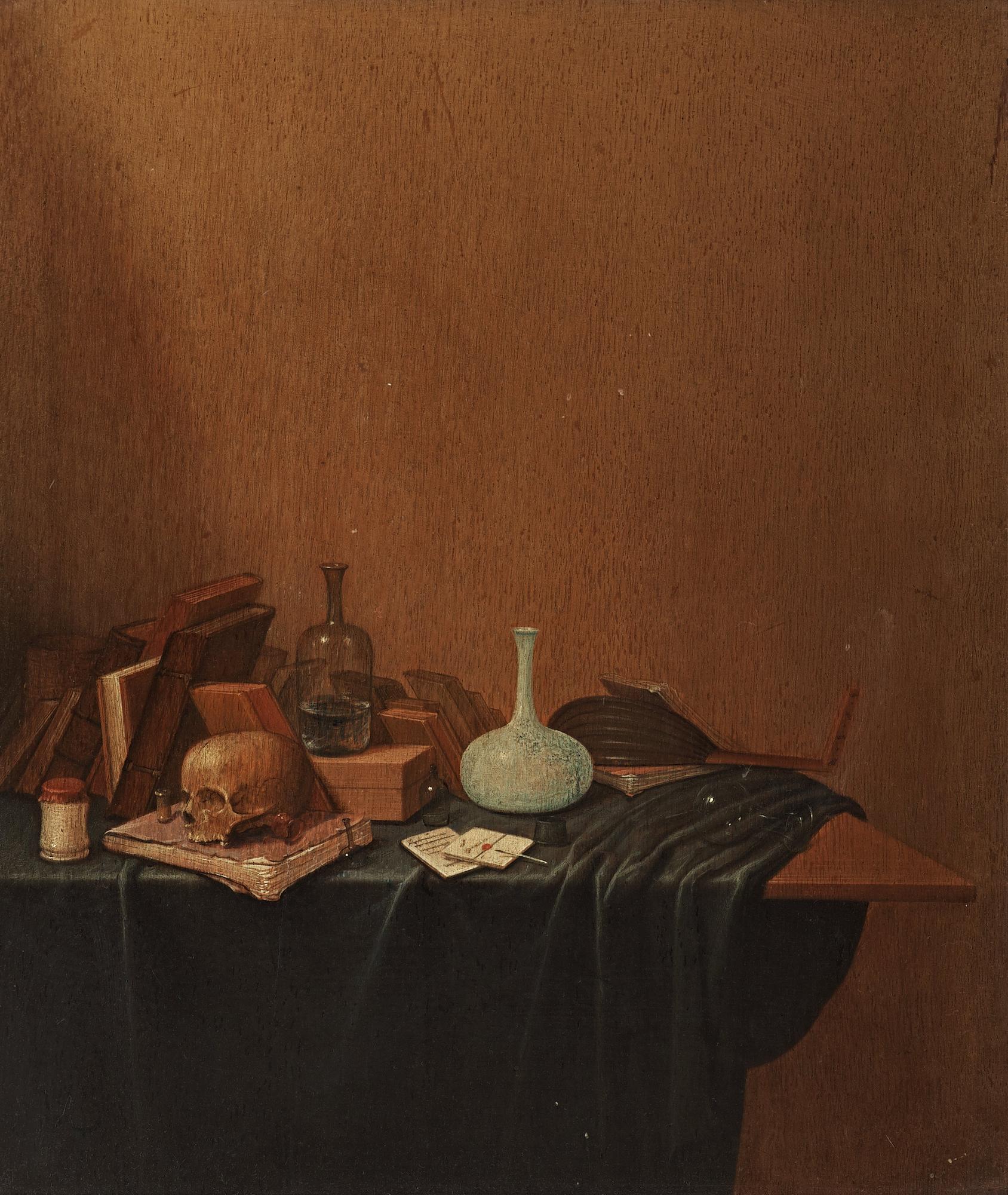 Gerrit van Vucht Tillskriven, Vanitasstilleben.