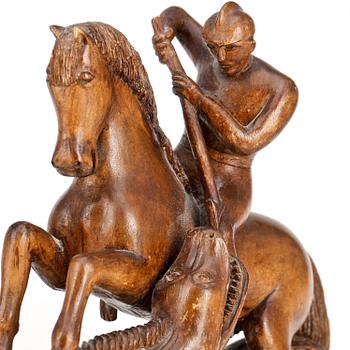 SKULPTUR, trä, Sverige, 1900-tal.