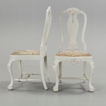 STOLAR, 10 + 2 st, rokokostil, kring sekelskiftet 1800/1900.