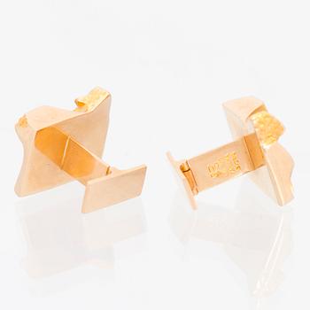 BJÖRN WECKSTRÖM, KALOSINNAPIT, 14K kultaa. Lapponia 1973.