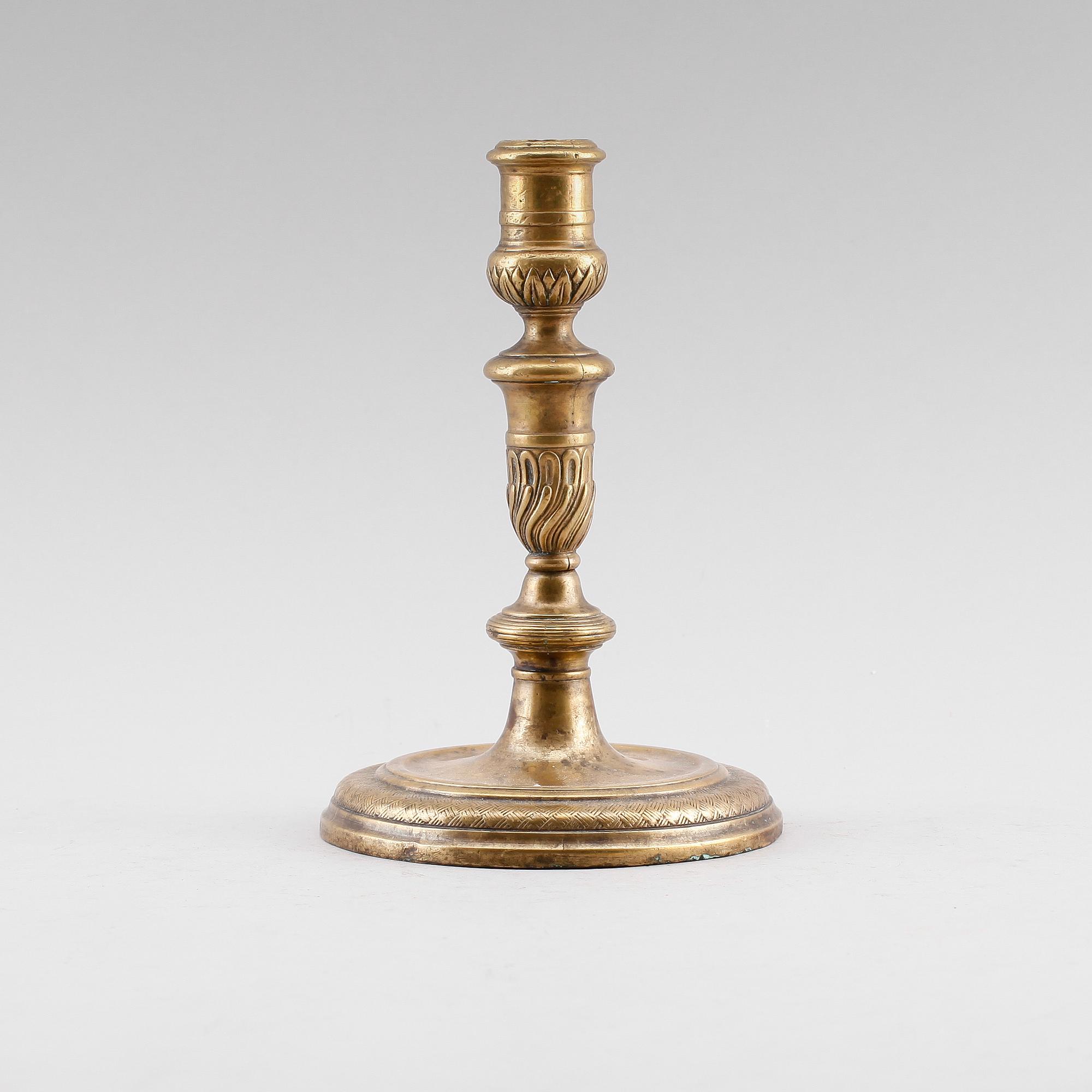 LJUSSTAKE, brons, 1600-tal.