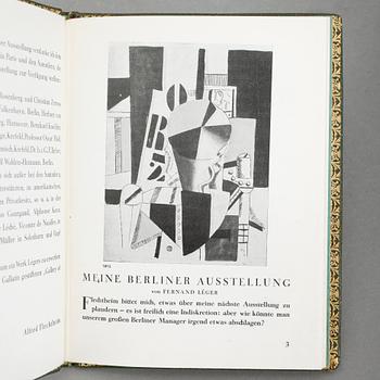 FERNAND LÉGER, signerad utställningskatalog, Galerie Alfred Flechtheim, Berlin 1928.