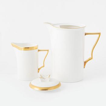 Karin Björquist, kaffeservis, 14 delar, benporslin, "Nobel", Rörstrand.