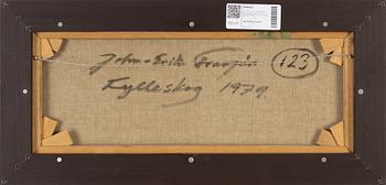 John-E Franzén, oil on canvas, signed and dated 1979. Dated Fylleskog 1979 verso.