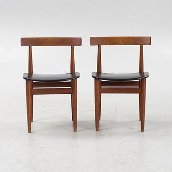Hans Olsen, a "Roundette" dining table and six chairs, Frem Rölje, Denmark, 1950's/60's.