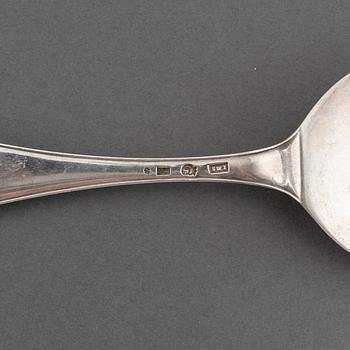 Johan Malmstedt, tårtspade, silver, Göteborg 1811. Karl-Johan.