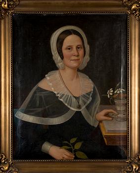 OKÄND KONSTNÄR, olja på duk, 1800-tal.