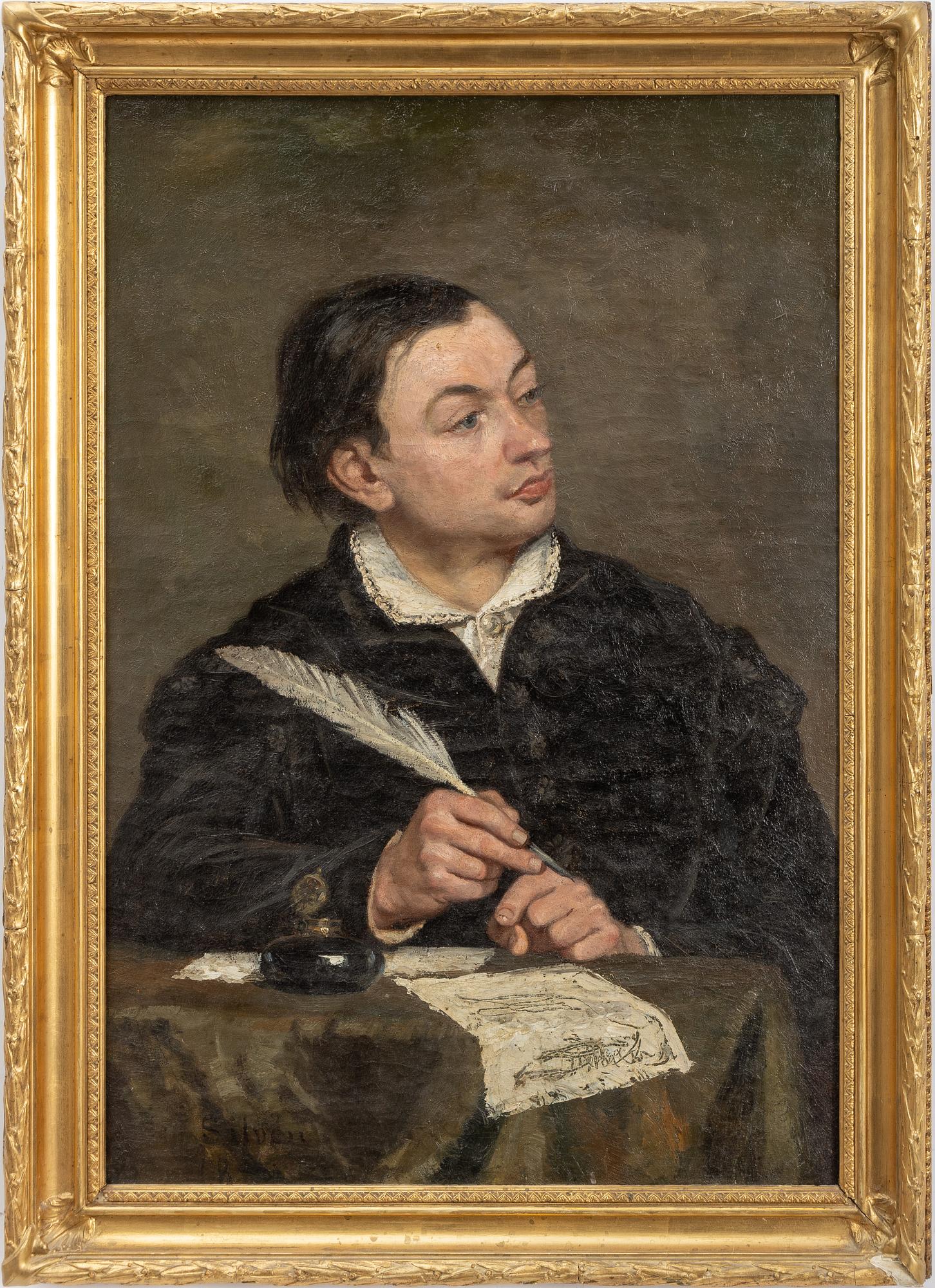 Unknown artist, Portrait in half-figure.