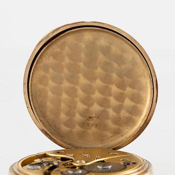 Pocket watch, 14k gold, 49.5 mm.