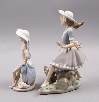FIGURINER, 2 st, porslin, Lladro.