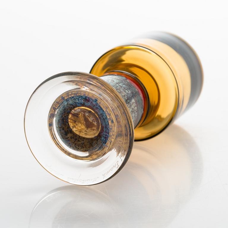 Kaj Franck, Glass goblet, signed Kaj Franck Nuutajärvi Notsjö.