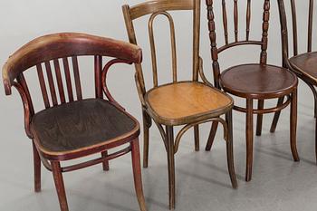 STOLAR 6 st jugend tidigt 1900-tal bla Thonet och Mundus.