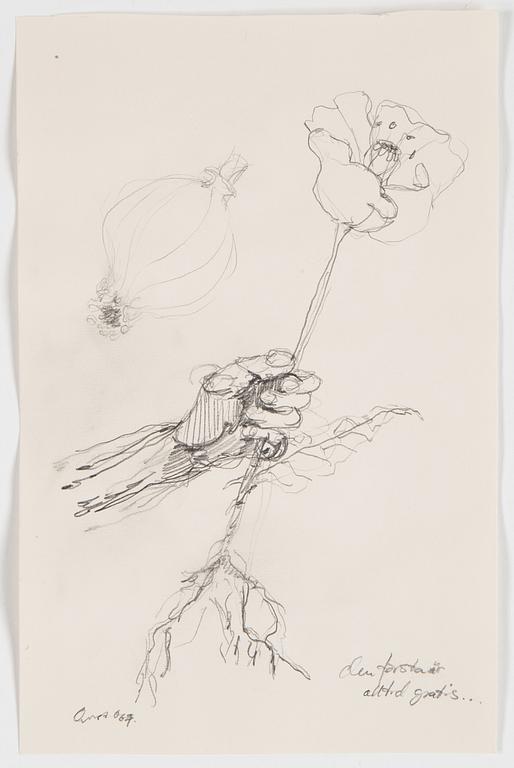 PATRIK QVIST, blandteknik/collage, 5 st, signerade och daterade -06.