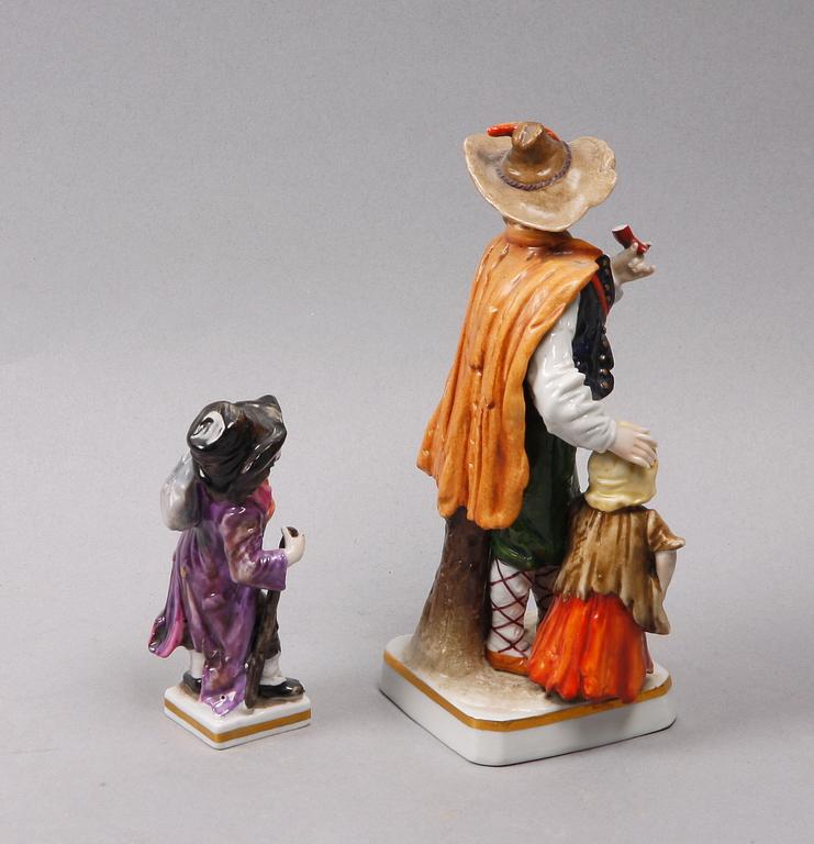 FIGURINER, 2st, porslin. 1800/1900-tal. Tyskland.
