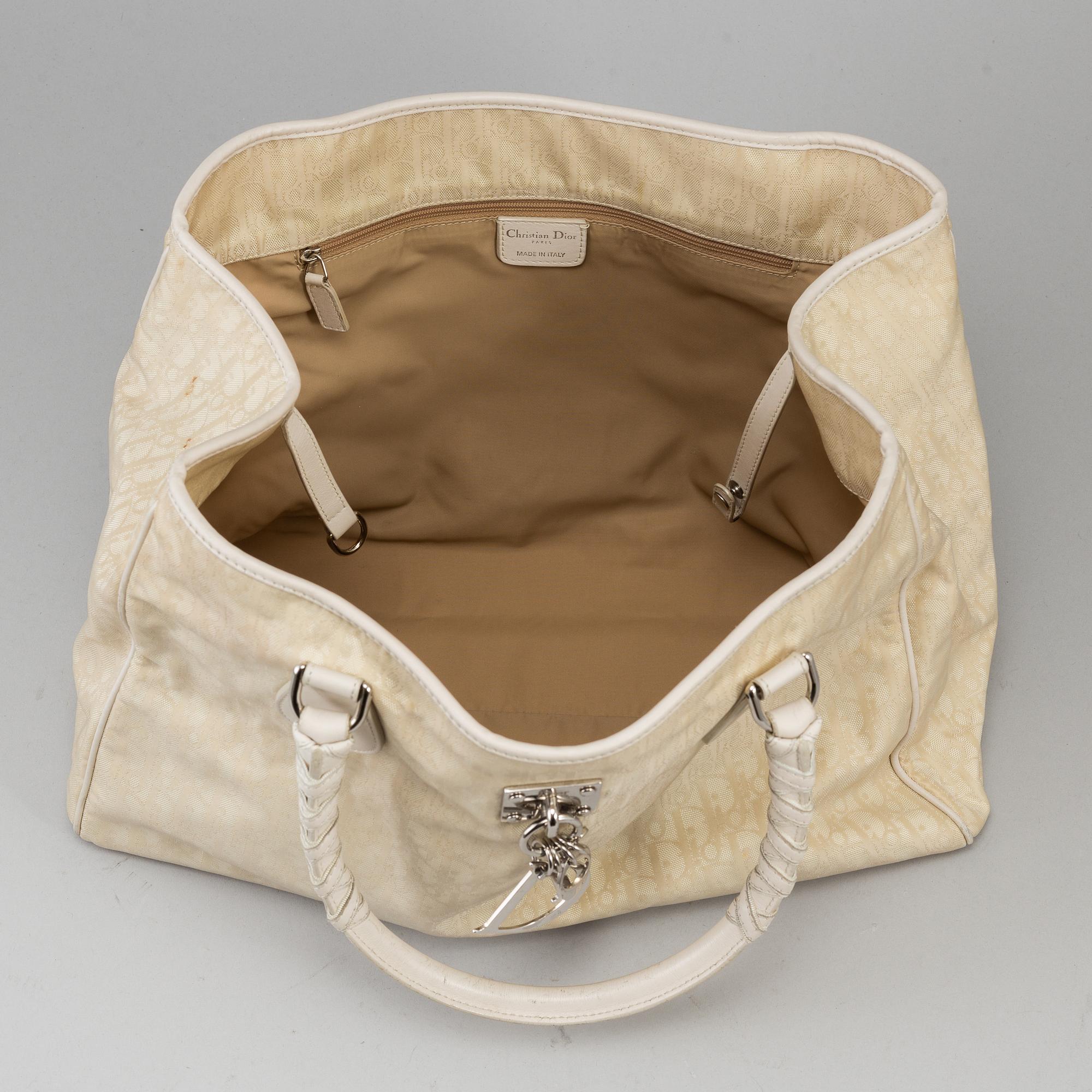 CHRISTIAN DIOR, 'Oblique Canvas Handbag'.