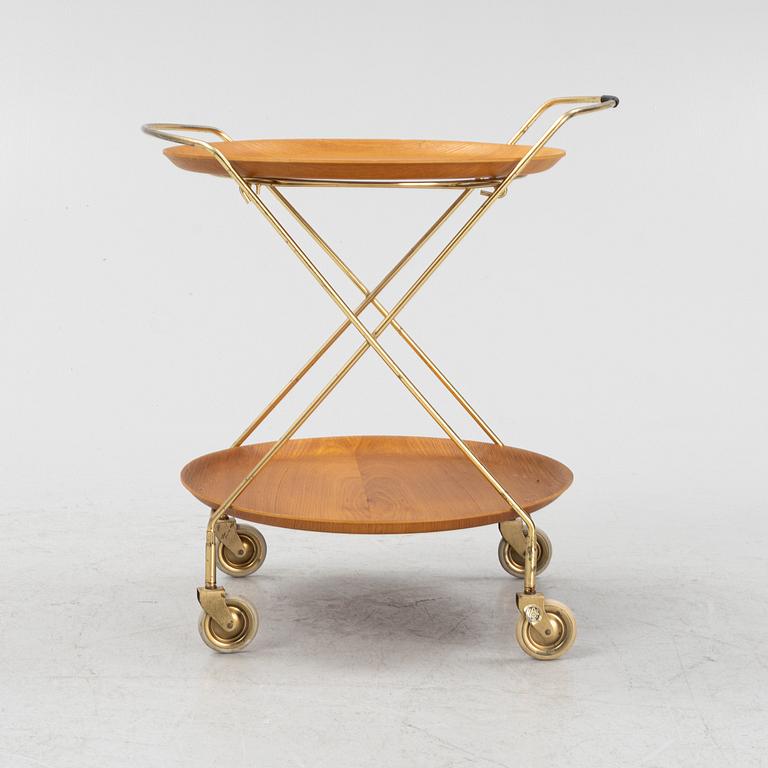 A drinks trolley, mid 20th Century.