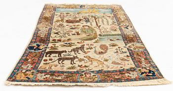 A rug, semi-antique Tabriz, ca 142 x 81 cm.