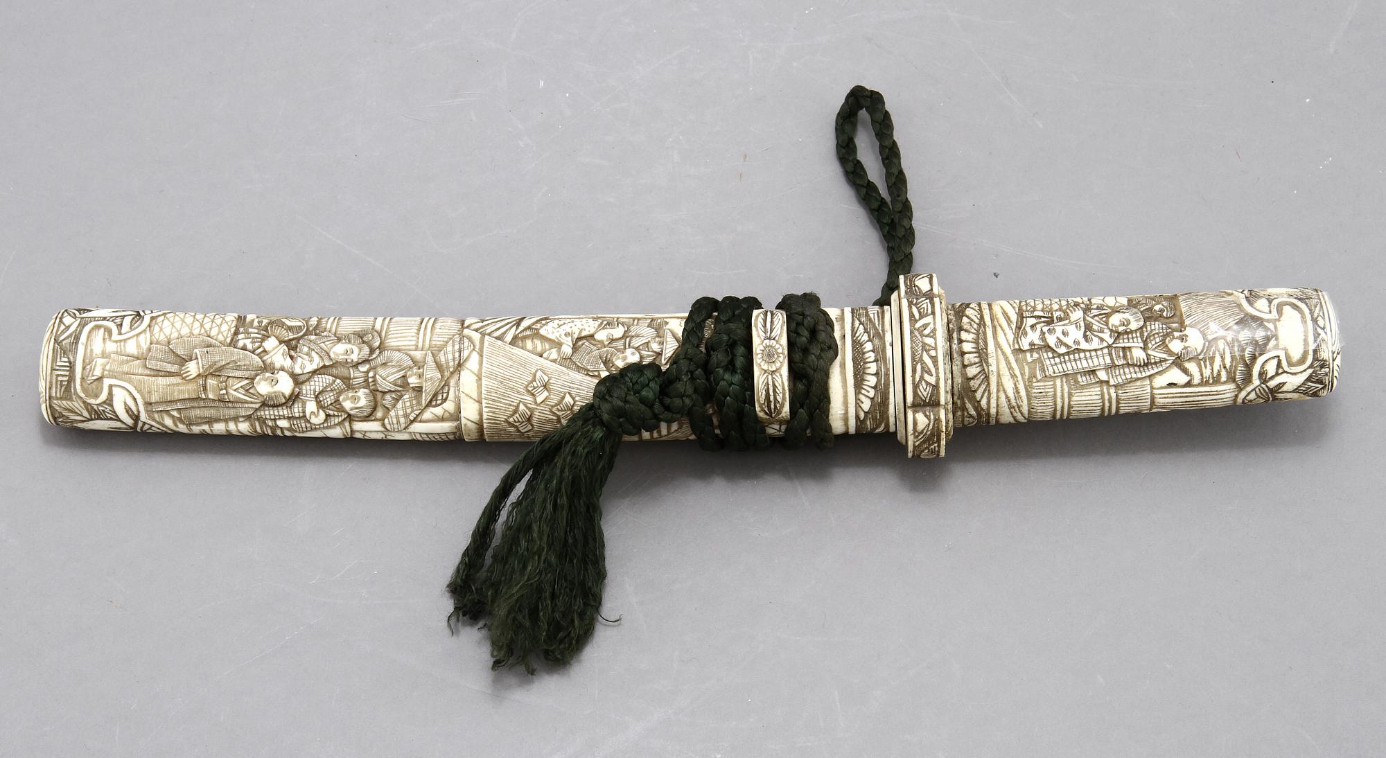 KNIV, ben, orientalisk, 1800/1900-tal.