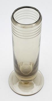 VAS, glas, Art deco, Elis Bergh, Kosta, sign o dat 1937. "Xg 940".