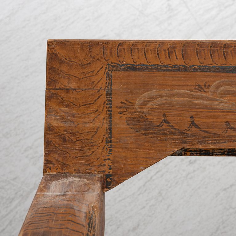 A Swedish provincial bench, around 1900.