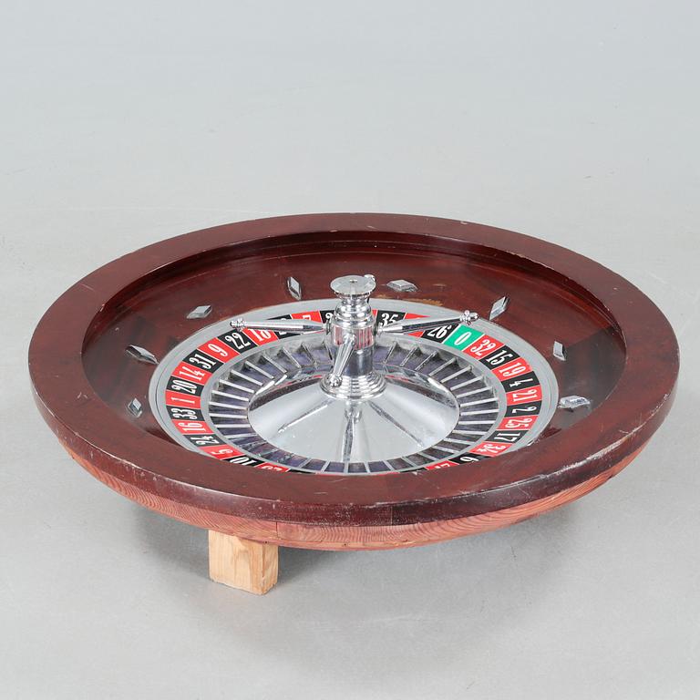 A roulette wheel, second half of the 20th century.