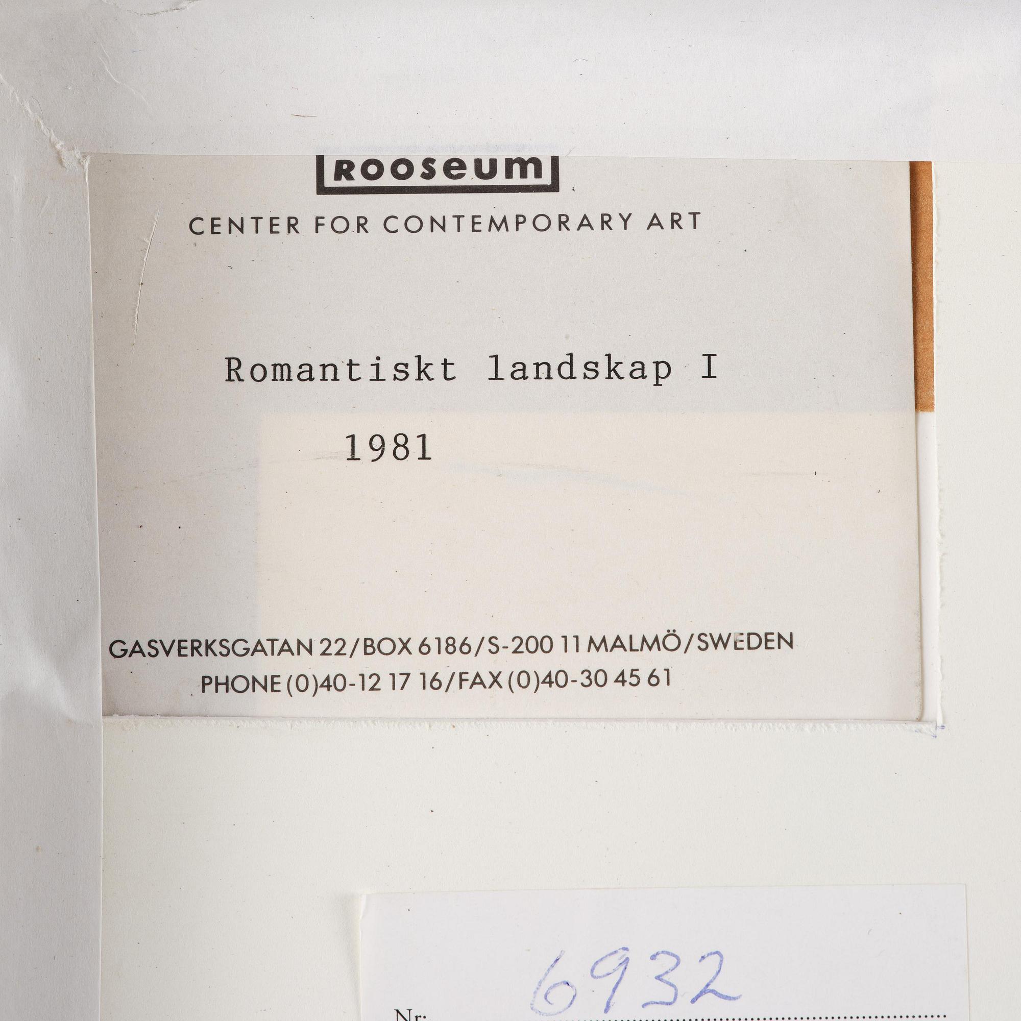 Ola Billgren, "Romantiskt landskap I".