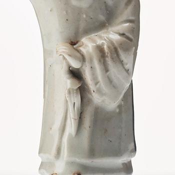 Figurin, blanc de chine. Qingdynastin, 1700-tal.