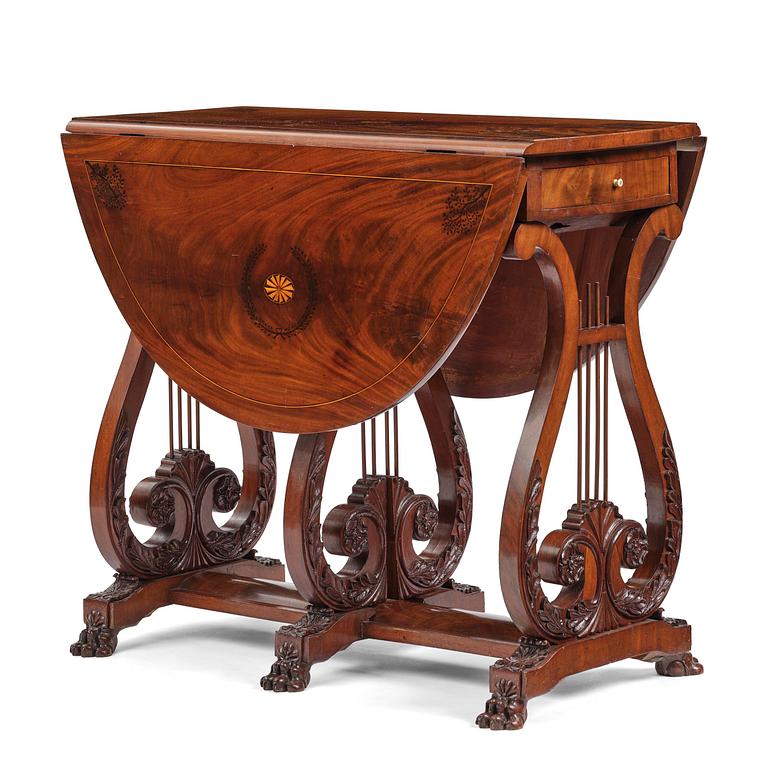 Biblioteksbord, Sverige, 1800-talets första hälft.