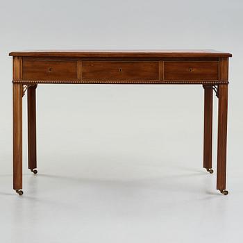 A late Gustavian late 18th century partners desk.