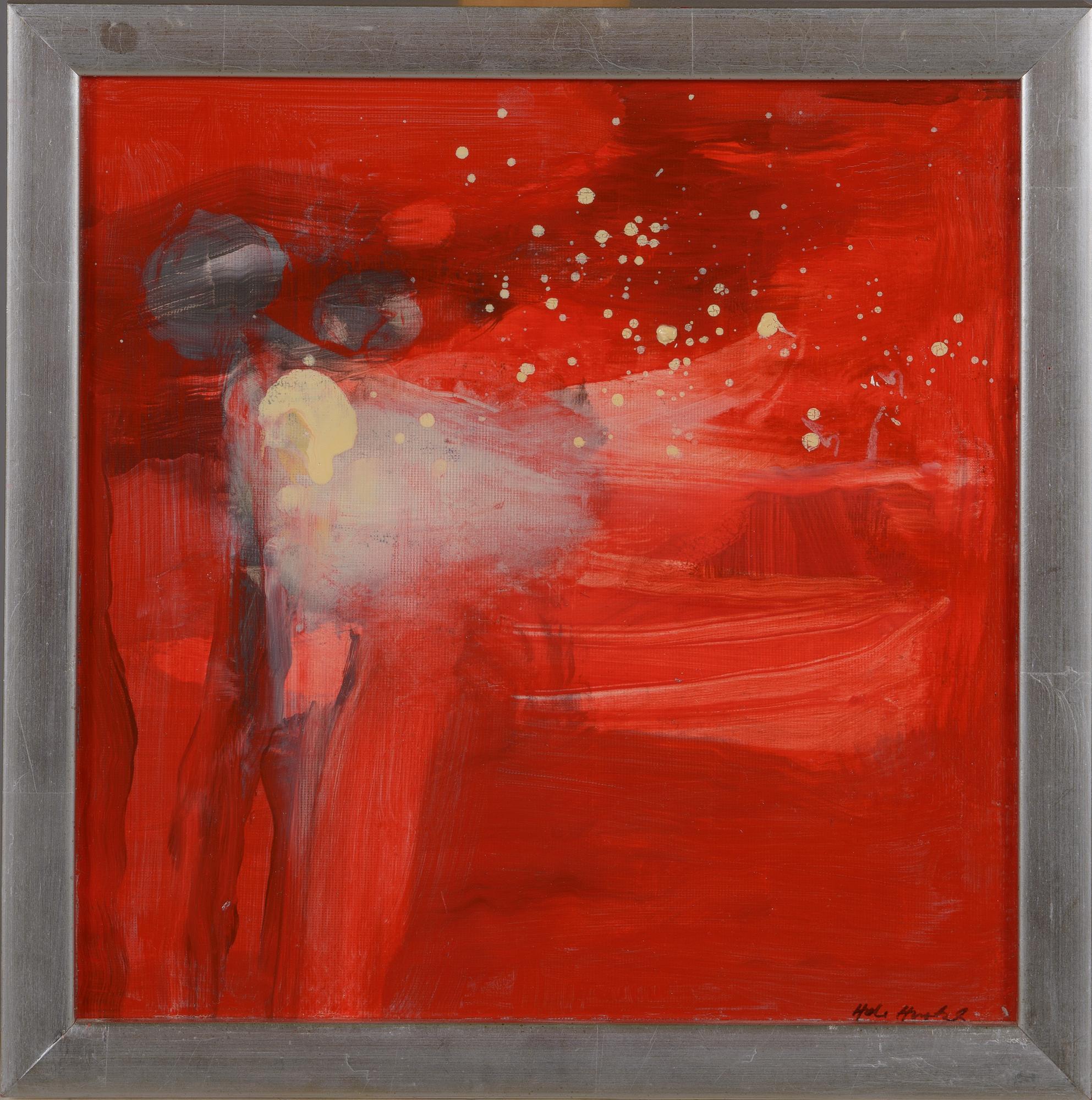 Heli Huotala, oil on board, signed.