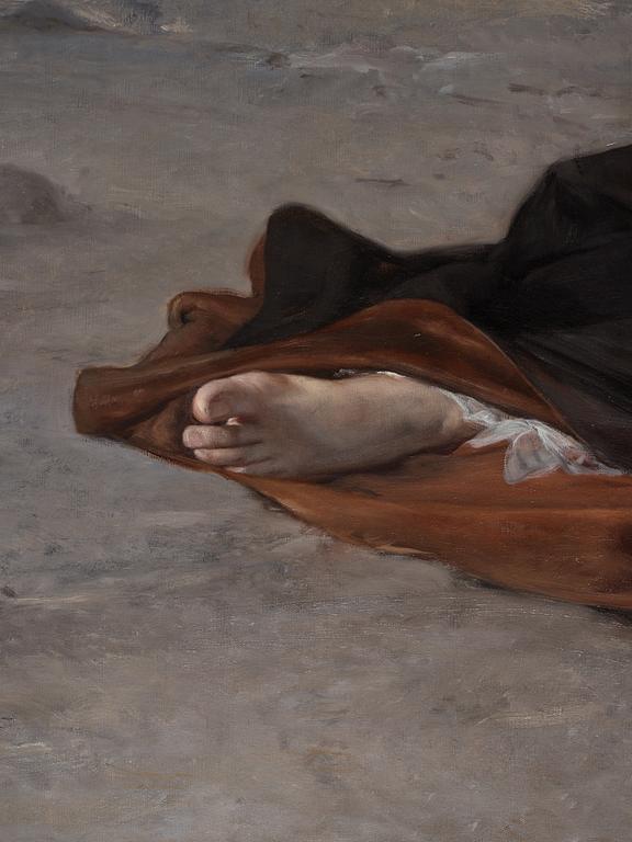Julius Kronberg, "Han dröjer" (He is late).
