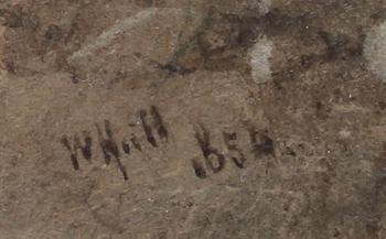 OKÄND KONSTNÄR, akvarell, otydl sign och daterad -84.