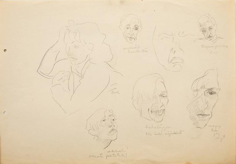 Margit Jones, Sketches 11 pcs.